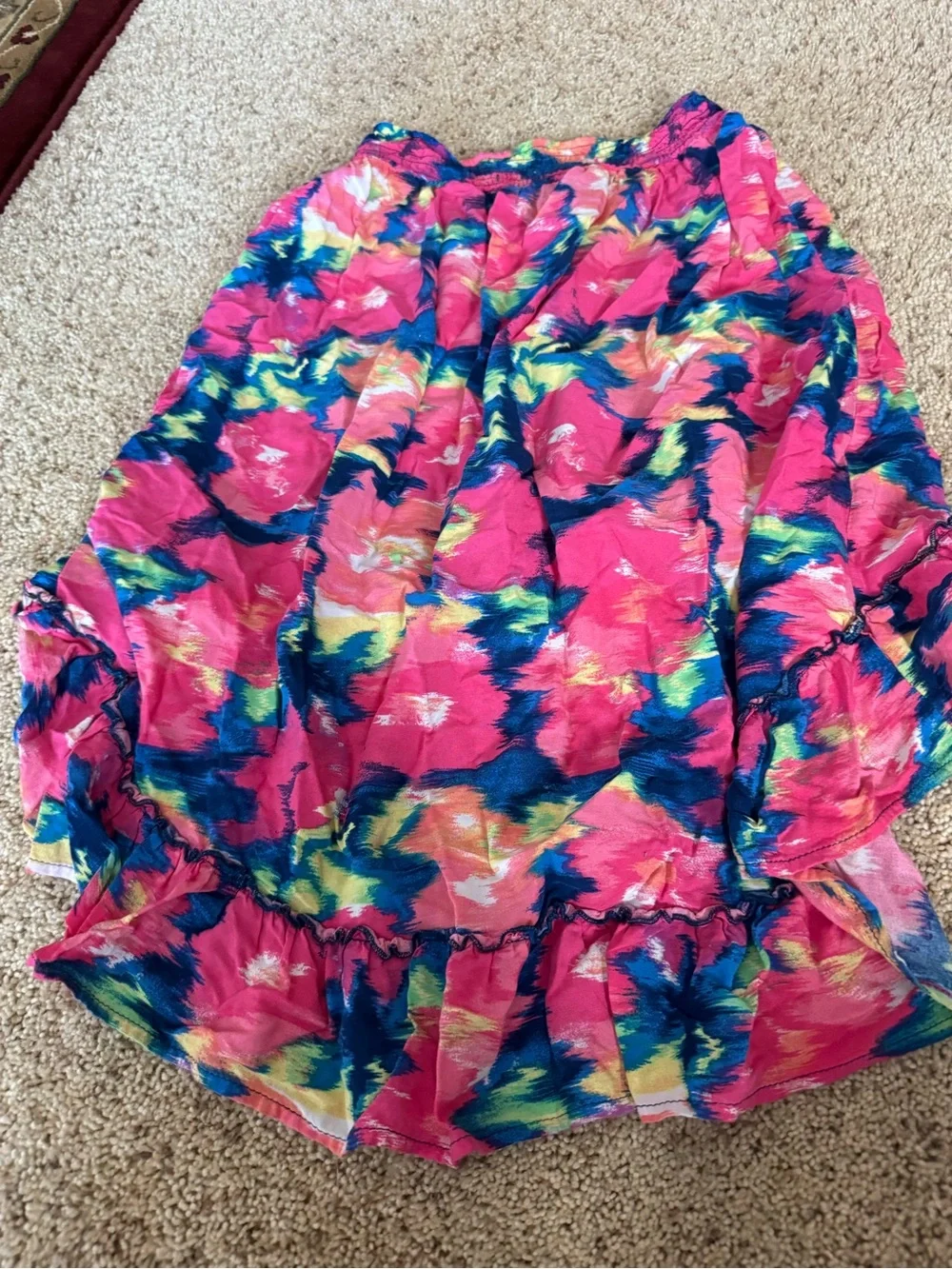 Girls high low floral skirt 💖🌺